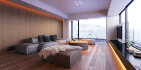 Powder Loft Niseko Interior Living Room