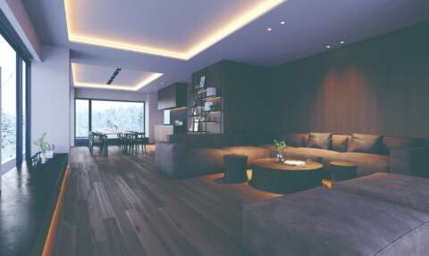 Powder Loft Niseko Interior Living Room Dining Room 02
